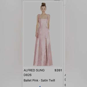 Dessy Alfred Sung Bridesmaid Dress